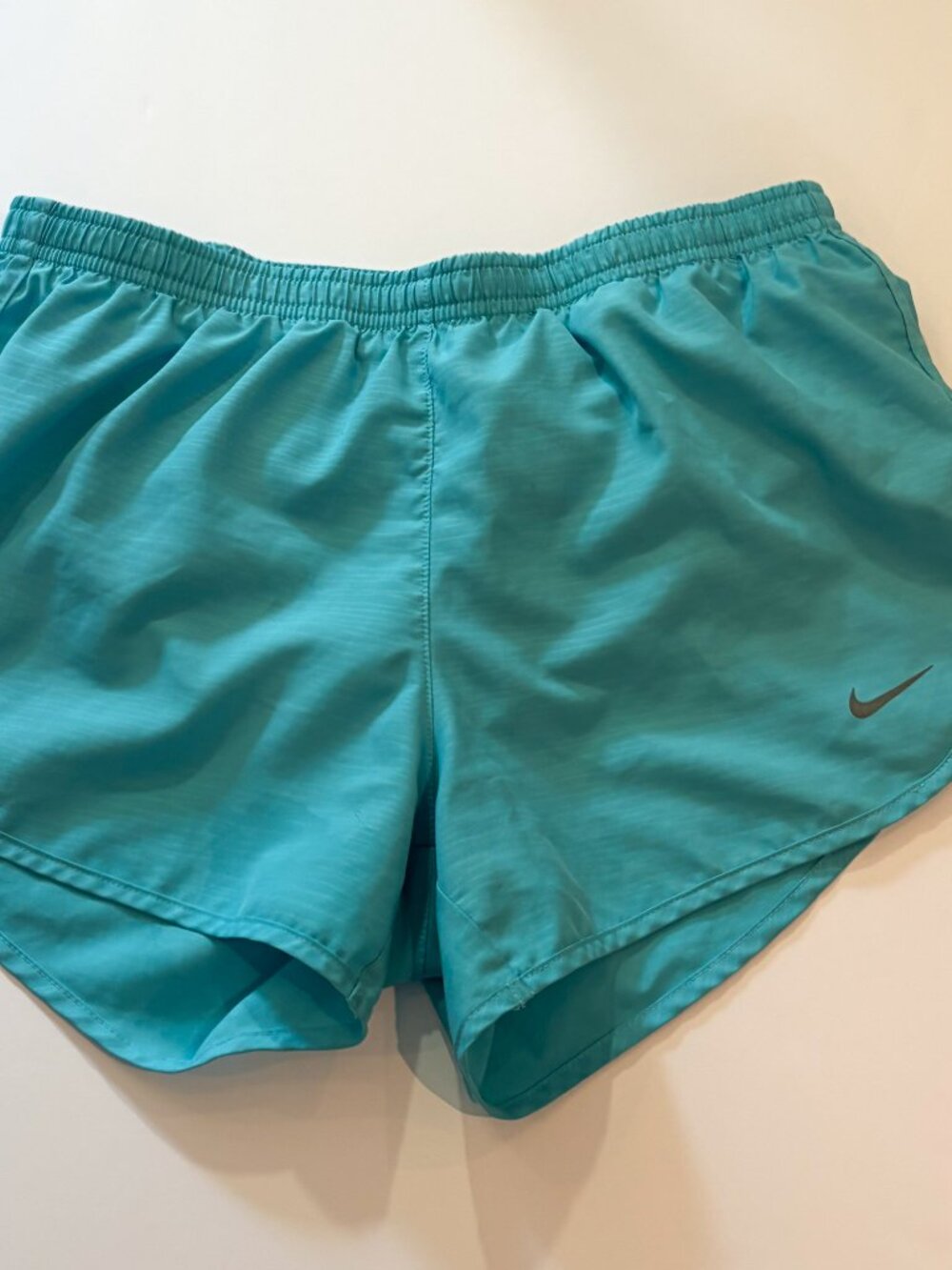 Nike Dri-FIT Running Shorts Aqua Blue Women's Small S Lined Athletic